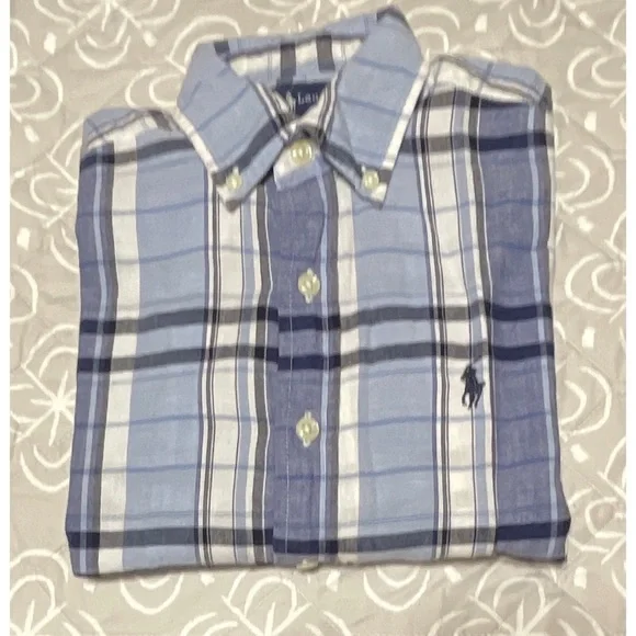 Boy's Ralph Lauren & Chaps Long Sleeve Shirts Size Small 8-10 - Picture 2 of 5